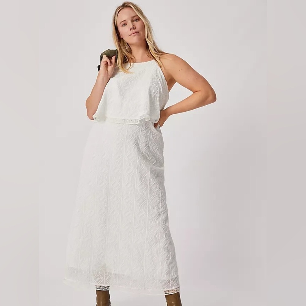 Anthropologie Madilyn Embroidered Maxi Dress
